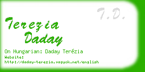 terezia daday business card