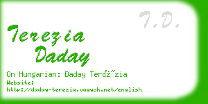 terezia daday business card